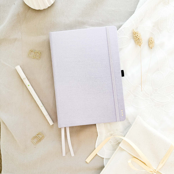 Dotted notebook - 176 pages - 100% recycled paper - Lilac