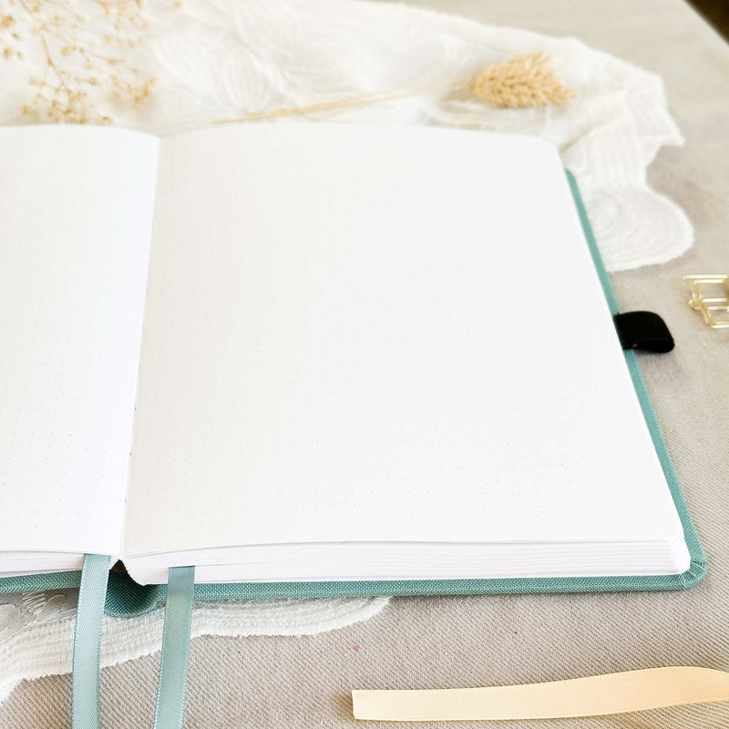 Dotted notebook - 176 pages - 100% recycled paper - Teal