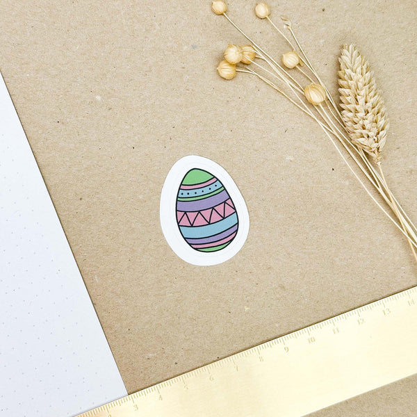 Hand-drawn sticker - Easter egg - Size M