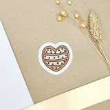 Hand-drawn sticker - Gingerbread heart - Size M