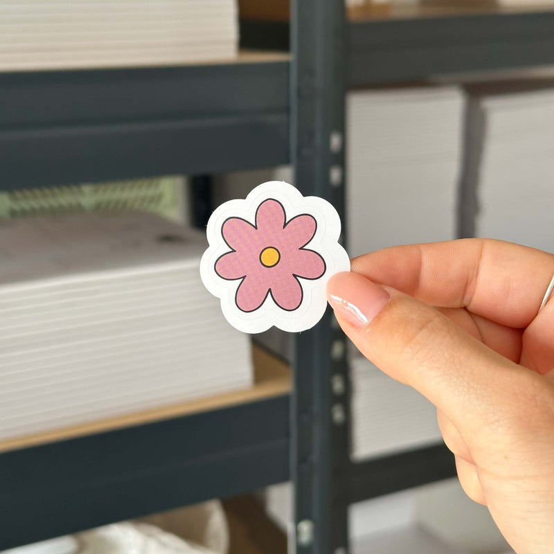 Hand-drawn sticker - Flower 1 - Size M