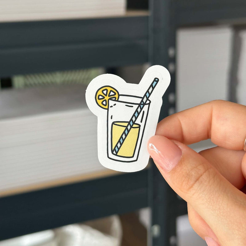 Hand-drawn sticker - Lemonade - Size M