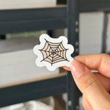 Hand-drawn sticker - Spider web - Size M