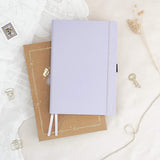 Hand-drawn planner - Undated - 100% recycled paper - Soft Lilac