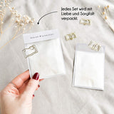 Dog paper clips - Gold - 5 pieces