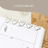 Letter paper clips - Gold - 5 pieces